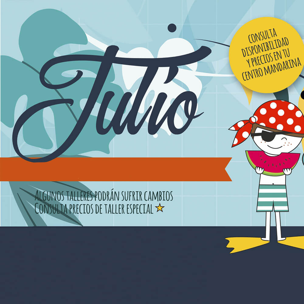 Actividades y talleres para nuestros peques todas las tardes de julio