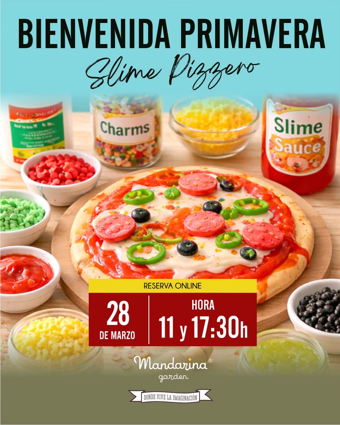 BIENVENIDA PRIMAVERA Slime Pizzero